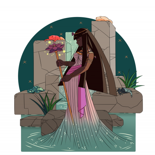 カエルの女神 | Goddess of Frogs | Diosa de las Ranas