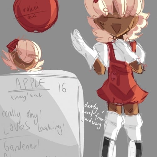 oc based of an APPLE? HECK YEA! :3