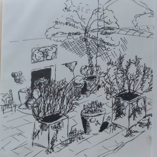 Terrace in the south of France