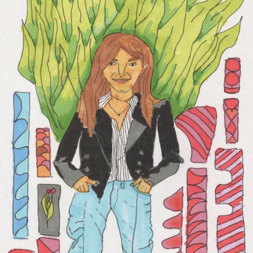Blue jeans, green leaves