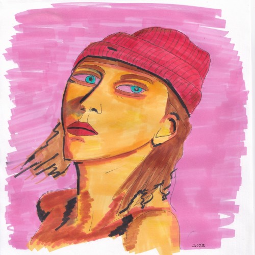 Red beanie