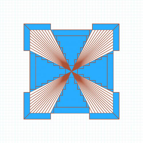 Symmetrical Art to keep mind from anxiety