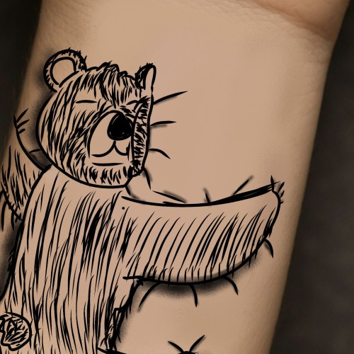A fellow Redditor wants a tattoo of a bear hugging their wrist.