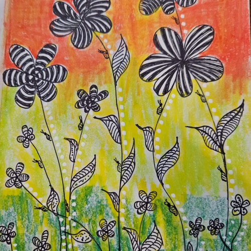 Zebra flowers