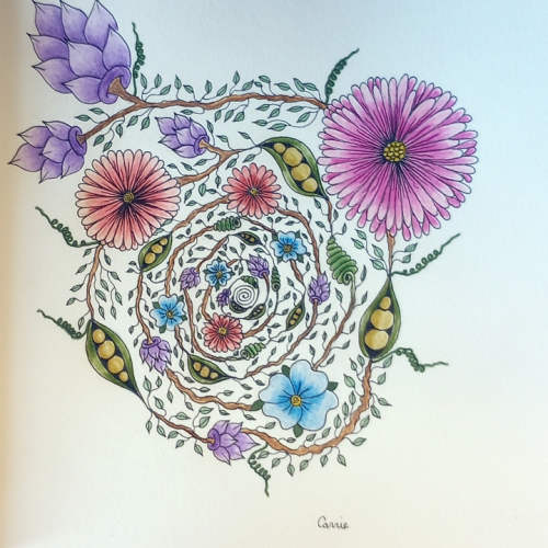 A garden magic spiral