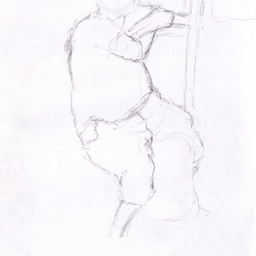 On The Train Sketch