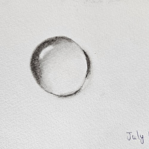 My first sketch using charcoal pencils