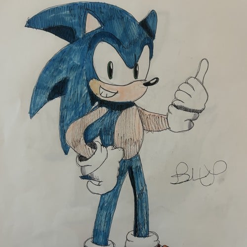 Sonic  characters day 1- Sonic the Hedgehog