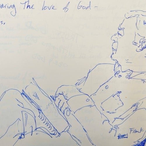 Sharing the Love of God – A Quick Contour Sketch