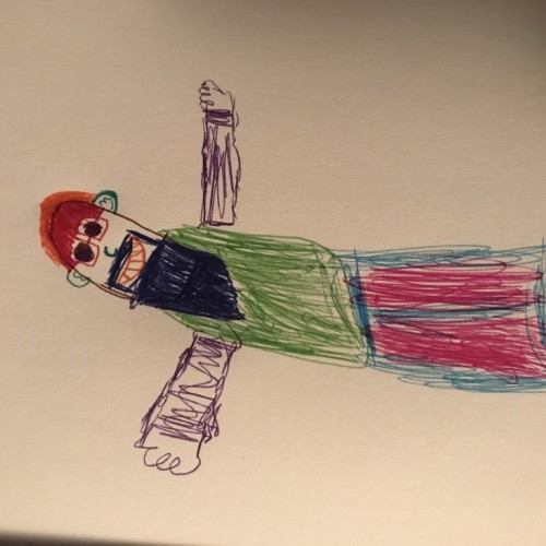 Drawing of me via my daughter:)