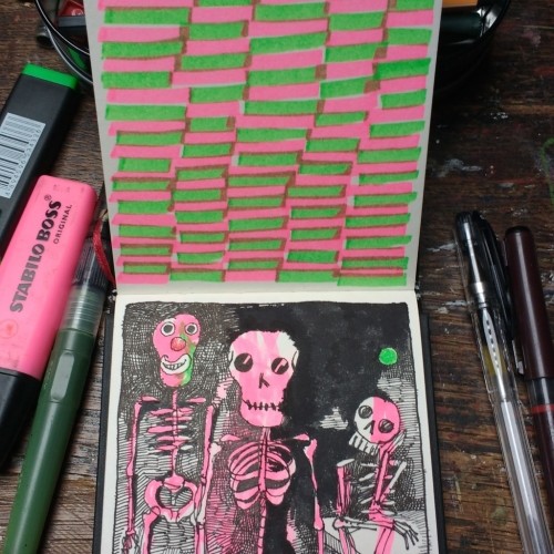 Pink skeletons