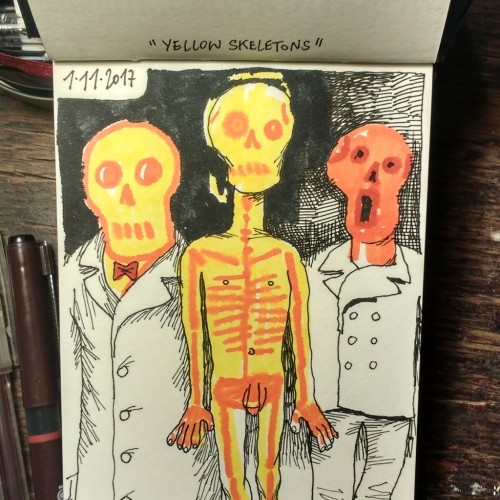 Yellow skeletons