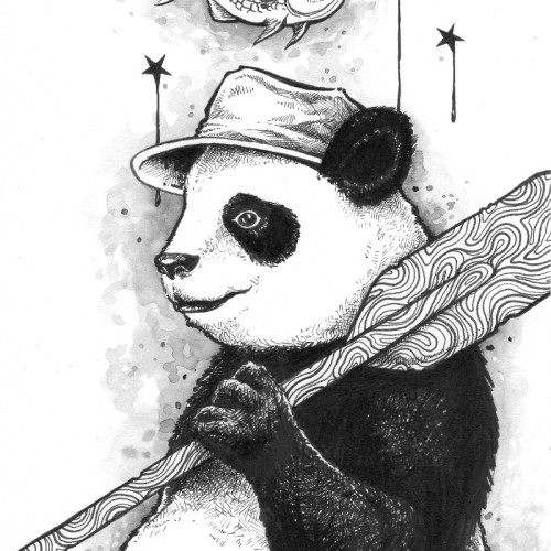 Panda and Oar